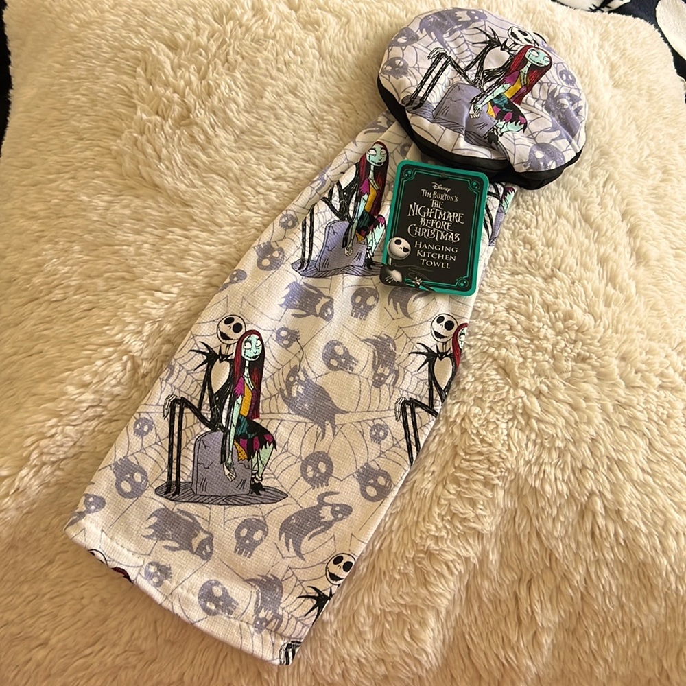 Disney nightmare before Christmas brand new kitchen hanging towel